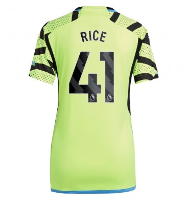 Arsenal Declan Rice #41 Koszulka Wyjazdowych Kobiety 2023-24 Krótki Rękaw
